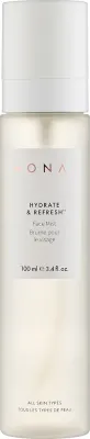 Monat Hydrate and Refresh Face Mist увлажняющий мист-спрей для лица с кокосовой водой и арбузом, для фиксации макияжа, 100 мл