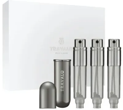 Набор атомайзеров для парфюмерии Travalo Classic Titanium 3 шт по 5 мл