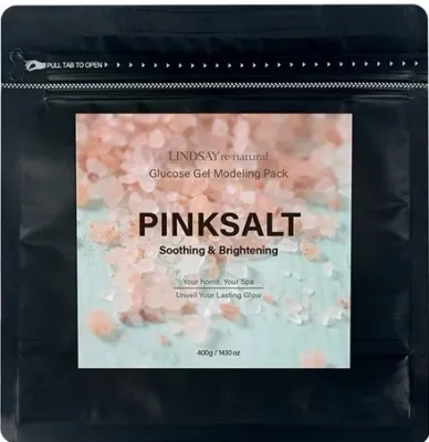 Lindsay Modeling Mask Pink Salt альгинатная моделирующая маска для лица, порошок, 400 г