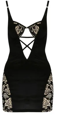 Сорочка ночная женская Casmir Victoria Chemise, чёрная
