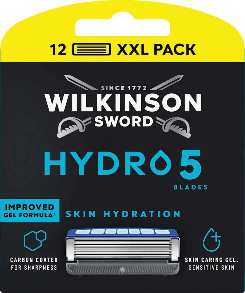Сменные кассеты для бритвенного станка Wilkinson Sword Hydro 5 Skin Hydration, 12 шт