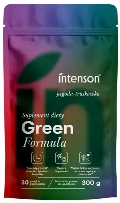 БАД со вкусом клубники Intenson Green Formula, 300 г