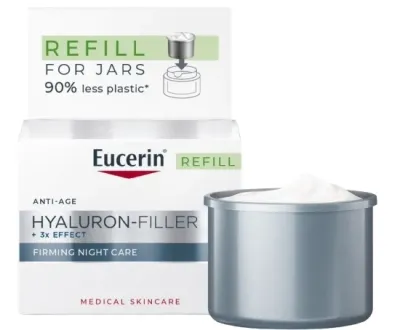 Крем для лица Eucerin Hyaluron-Filler ночной укрепляющий сменный блок 50 мл