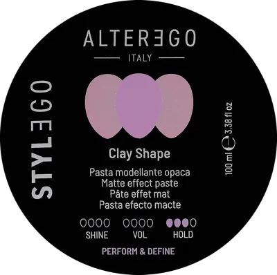 Паста для укладки волос Alter Ego Italy Stylego Clay Shape матовая, 100 мл