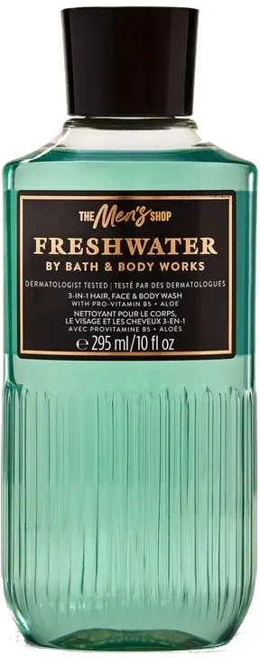 Bath & Body Works Bath & Body Works Men`s Collection Freshwater 3in1 Hair, Face & Body Wash - Гель для душа 3 в 1 для мужчин Freshwater 3in1 Hair, Face, Body Wash, 295 мл