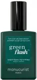 Топ для гибридного лака Manucurist Green Flash Shimmery Top Coat, мерцающий, 15 мл, оттенок Shimmery Silver — фото 1