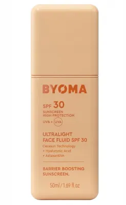Флюид для лица BYOMA Ultralight SPF30 ультралёгкий, с Ceramide NP и астаксантином, 50 мл