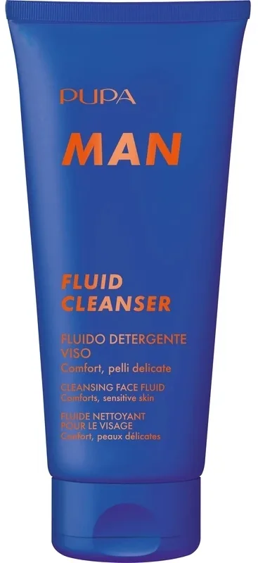 Pupa Man Fluid Cleanser Face Cleansing Fluid мужской очищающий флюид для умывания лица, для чувствительной кожи, 100 мл