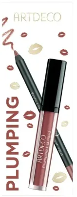 Artdeco Lip Kit набор для губ: блеск для объёма Plumping Lip Fluid 28 Goddess 3 мл и водостойкий карандаш Soft Lip Liner 124 1,2 г