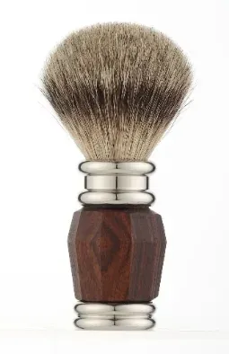 Помазок для бритья Golddachs Shaving Brush, барсучий ворс, тёмно-коричневый, 1 шт