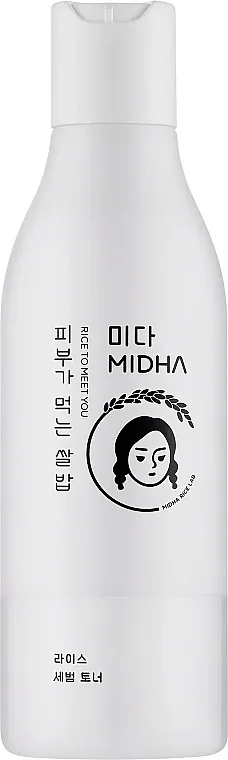 Тоник для лица MIDHA Rice Sebum Toner корейский с рисовой водой для жирной и комбинированной кожи, 200 мл