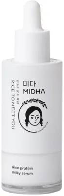 Сыворотка для лица MIDHA Rice Protein Milky увлажняющая, с рисовыми протеинами и церамидами, 50 мл