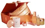 Набор Crystallove The Glow Ritual Clear Quartz сыворотка 30 мл мист 100 мл скраб для тела 200 г соевая свеча и косметичка — фото 1
