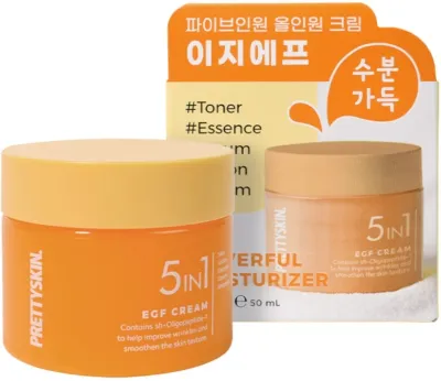Prettyskin 5in1 E.G.F Cream крем для лица многофункциональный, восстанавливающий, с EGF и пептидами, 50 мл