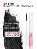 Тушь для ресниц Flormar K-Spirit Twist Curl Mascara подкручивающая, с металлической щёточкой, 7 мл — фото 3