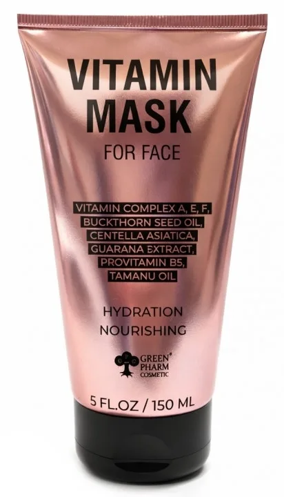 Витаминная маска для лица Green Pharm Cosmetic Mask Is Vitamin, фитоактивная