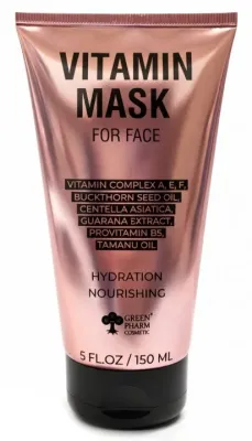 Витаминная маска для лица Green Pharm Cosmetic Mask Is Vitamin, фитоактивная
