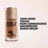 Тональная основа Make Up For Ever HD Skin Foundation полуматовая стойкая, 30 мл — фото 3