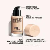 Тональная основа Make Up For Ever HD Skin Foundation полуматовая стойкая, 30 мл — фото 5
