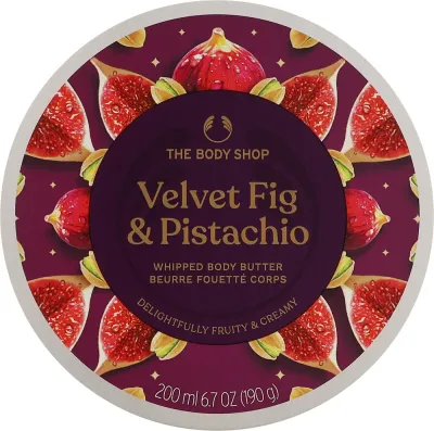 The Body Shop Velvet Fig and Pistachio крем-баттер для тела взбитый 200 мл аромат инжира и фисташки с маслом ши и алоэ