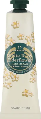 Крем для рук The Body Shop White Tea and Elderflower с белым чаем и чёрной бузиной, 30 мл
