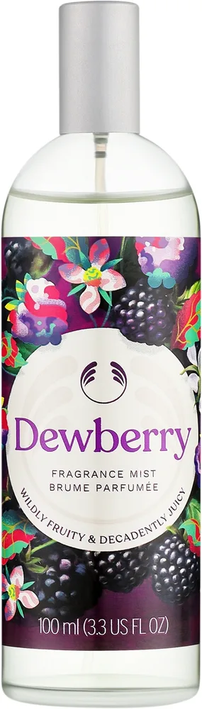 The Body Shop Dewberry мист для тела Ежевика 100 мл, парфюмированный спрей для тела, цветочно-фруктовый