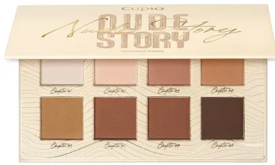 Палетка теней для век Cupio Nude Story нюдовые оттенки со слюдой 6.8 г