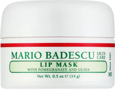 Mario Badescu Lip Mask With Pomegranate and Guava маска для губ с гранатом, гуавой и маслом ши, ночной уход 14 г