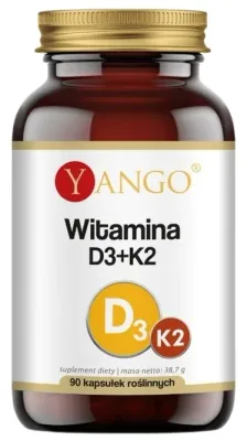 БАД с витамином D3 и K2 Yango Vitamina D3 + K2, 90 шт
