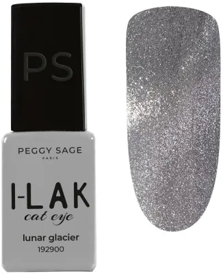 Гибридный лак для ногтей Peggy Sage I-Lak Semi-Permanent Lacquer Cat Eye полуперманентный, «кошачий глаз», 5 мл, оттенок Lunar Glacier