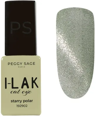Гибридный лак для ногтей Peggy Sage I-Lak Semi-Permanent Lacquer Cat Eye полуперманентный, «кошачий глаз», 5 мл, оттенок Starry Polar
