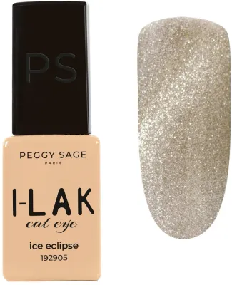 Гибридный лак для ногтей Peggy Sage I-Lak Semi-Permanent Lacquer Cat Eye полуперманентный, «кошачий глаз», 5 мл, оттенок Ice Eclipse