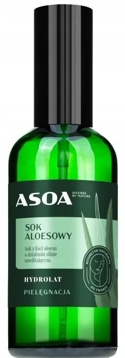 Гидролат для лица Asoa увлажняющий, с соком алоэ, 100 мл