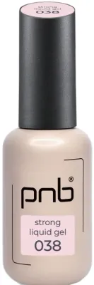 Жидкий гель для ногтей PNB Strong Liquid Gel моделирующий, стойкий, 8 мл, оттенок 039 - Pure Nude