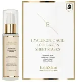 Набор для лица ErthSkin London сыворотка с муцином улитки и тканевые маски с гиалуроном и коллагеном 60 мл+3 шт — фото 1