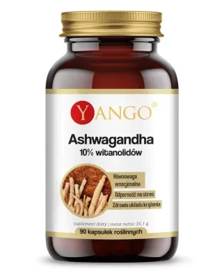 Ашваганда 10% витанолидов, капсулы, БАД Yango Ashwagandha, 90 шт