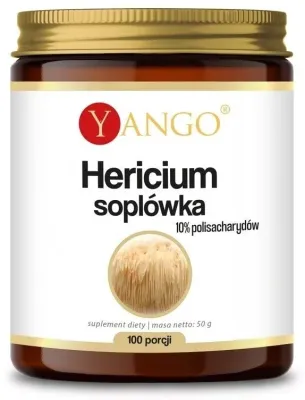 Lion’s Mane (ежовик гребенчатый), порошок, БАД Yango Hericium, 50 г