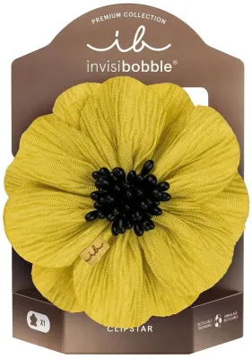 Заколка для волос Invisibobble Clipstar Premium Bloom медовая, 1 шт
