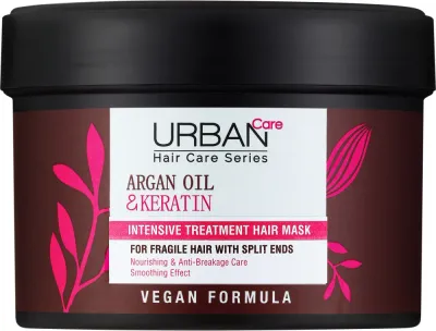 Маска для волос Urban Care Intensive Hair Care Mask, с аргановым маслом и кератином, 230 мл