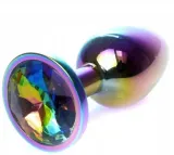 Пробка анальная MyLove Jewellery Multicolour Plug Clear, из нержавеющей стали, длина 7 см — фото 1