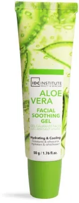IDC Institute Aloe Vera гель для лица успокаивающий с алоэ 50 г, гель алоэ вера для раздражённой и уставшей кожи
