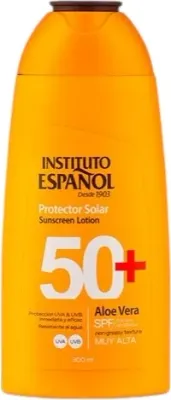 Instituto Espanol солнцезащитный лосьон для тела с алоэ вера SPF50+ для всей семьи 100 мл
