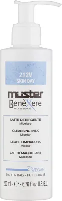 Мицеллярное очищающее молочко для лица Muster Benexere Skin Day 212V Micellar Cleansing Milk, 200 мл
