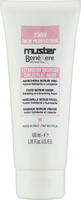 Маска-пилинг для лица Muster Benexere Skin Perfection 236V Maschera Scrub Viso отшелушивающая, разглаживающая, 100 мл