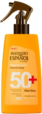 Instituto Espanol Sunscreen Spray Aloe Vera солнцезащитный спрей для тела с алоэ SPF50+ 300 мл высокая защита от солнца
