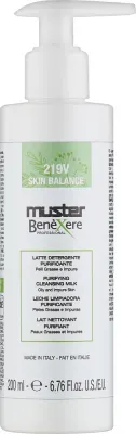 Muster Benexere Skin Balance 219V молочко для лица очищающее Milk 200 мл, для жирной и проблемной кожи