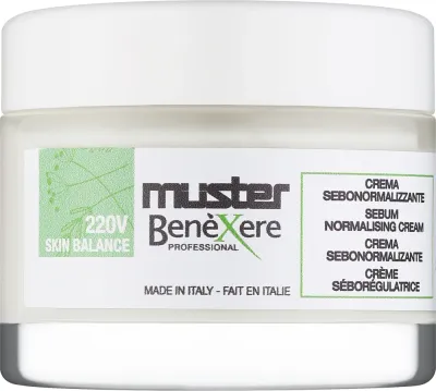 Muster Benexere Skin Balance 220V Sebum Normalizing крем для лица себорегулирующий матирующий для жирной и проблемной кожи, 50 мл