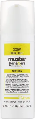 Muster Benexere Skin Light 226V Lightening сыворотка для лица осветляющая SPF 50+ 50 мл, солнцезащитная сыворотка с ниацинамидом