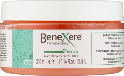 Пилинг для тела Muster Benexere Peel Up 77C Draining Body Scrub двухфазный, с эфирным маслом куркумы, 300 мл