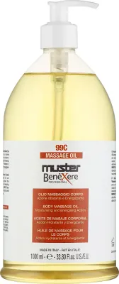 Масло для массажа Muster Benexere Massage Oil 99C с зелёным чаем, для тела, 1000 мл